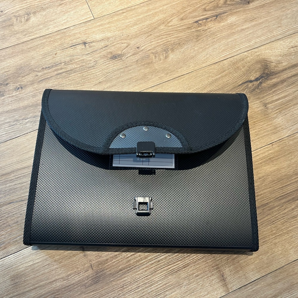 Black Textured File Case